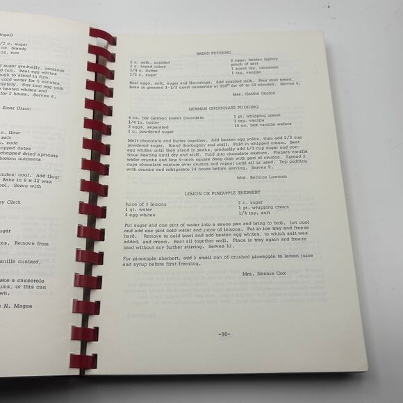 Vintage 1974 Collection Recipes XYZ Club Cookbook Church Baton Rouge Louisiana - Picture 4 of 4